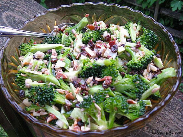 A photograph of a bowl of salad.